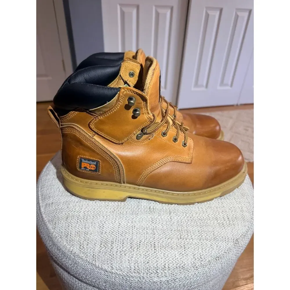 Timberland PRO 24/7 Work Boots Men’s 14W Wheat Leather Soft Toe Size 14 Wide